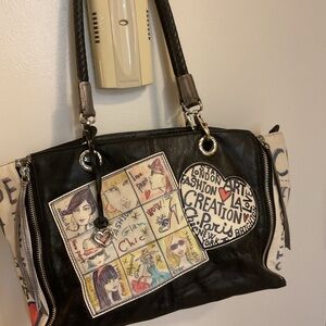 Brighton leather fashionista Tom Clancy glam chic haute couture Paris large tote